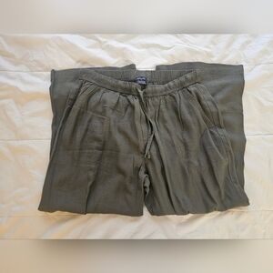 Olive Green Drawstring Pants
